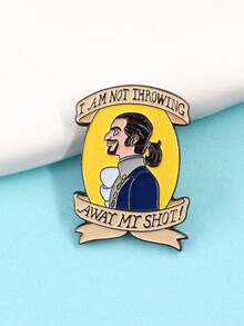 1 Peça Emblemas Inspirados em Música, Hamilton, Presentes de Teatro, Presentes de Moda, Acessórios de Joalheria