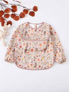 Baby Long Sleeve Bib, Infant Feeding & Painting Smock Apron - Multicolor - View 14