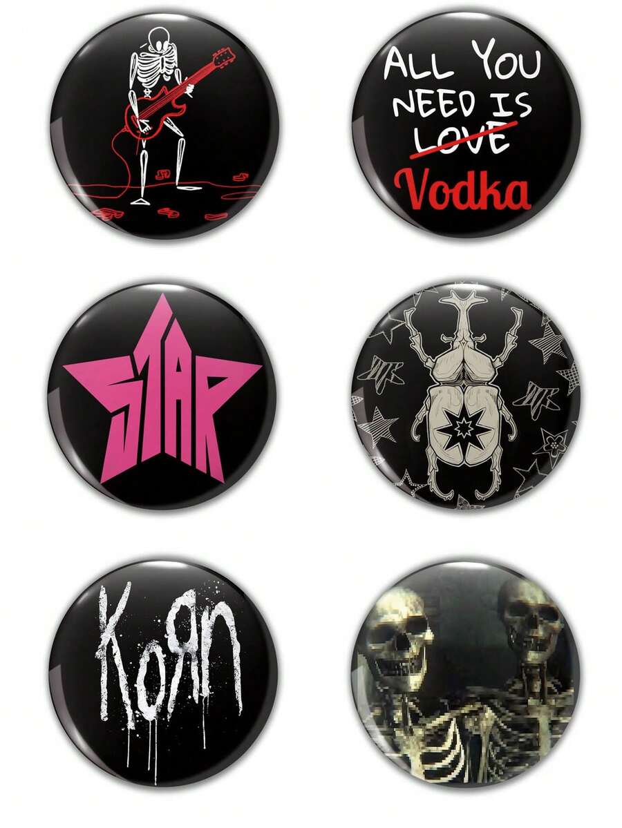 Funny Pattern Badge Brooch, Women's Badge, Pin Brooch, Bag Pendant, Fashion Accessory, Funny Gift For Friends, Family, Teachers, And Classmates - Multicolor - View 1