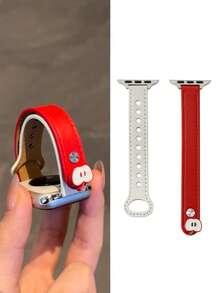 1条超薄替换表带，兼容 42mm、38mm、40mm、41mm、44mm、45mm、46mm、49mm，时尚智能手表表带，适用于Series Ultra2、Ultra SE2、SE 11、10、9、8、7、6、5、4、3、2、1，女士款，可作为学生返校礼物 - 彩色 - 查看 5