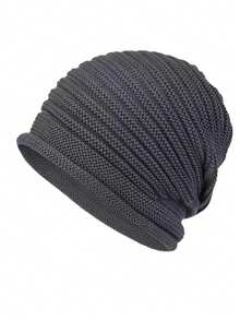 Neue Herbst/Winter gestrickte Beanie Mütze, warme Strick Kappe mit Umschlag, Unisex Ski Mütze, Radfahren Kopfbedeckung, Mütze für kaltes Wetter