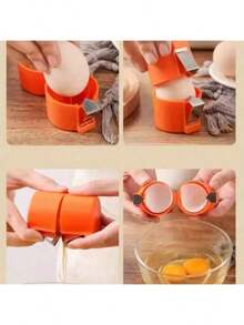 1 件便携式快速剥蛋器 - 厨房和餐厅简易蛋壳分离器 - 彩色 - 查看 7