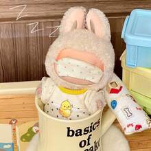 3pcs Doll Pajama Set (Eye Mask + Top + Pants) - Soft & Cute, Fits 5.91-6.69 Inch Dolls, Ideal Doll Fashion Accessory, Also A Great Birthday/Christmas Gift For Doll DIY Enthusiasts And Home Decor Lovers. - Multicolor - View 6