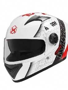 FULL-FACE FLIP-UP MOTORCYCLE HELMET - White - View 2