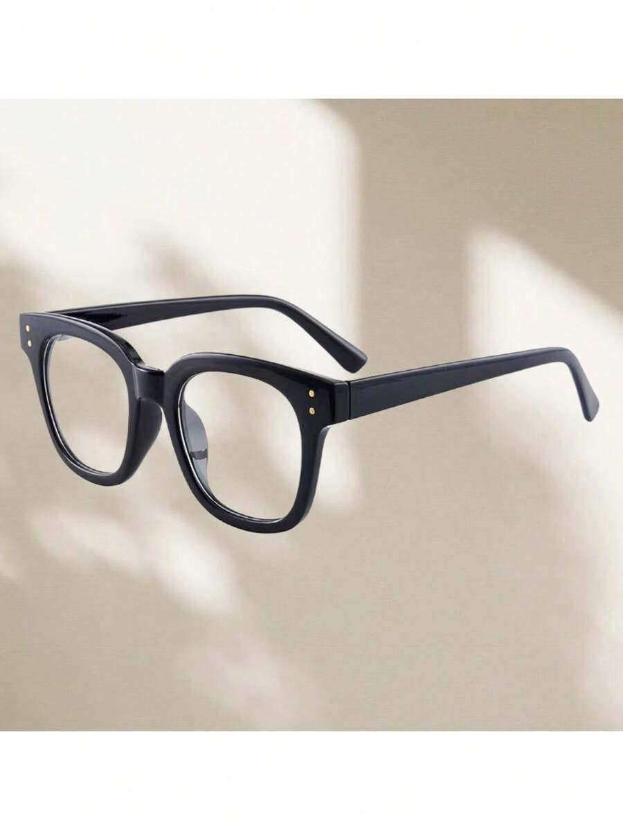 1 par de gafas de montura de policarbonato (PC) unisex nuevas, casuales y lindas, para todas las estaciones