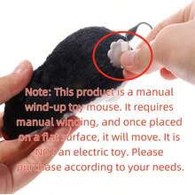 Clockwork Simulation Mouse Toys, Interactive Indoor Cat Chasing Toy, Pet Self-Entertaining Plaything