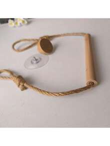 1/2 Stück dekorative hängende Toilettenpapier-Handtuchhalter - platzsparender Badezimmer-Papierrollenspender mit einfachem Rollenwechsel - stilvolle Badezimmeraccessoires für moderne Häuser, Haushaltswaren, Tisch, Heimdekoration, Heimorganisation und Aufbewahrung - Braun - Übersicht 8