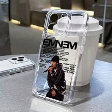 Funda de teléfono para , artista de rap masculino, compatible con for  16E, 16, 15, 14, 13, 12, 11 Pro Max, X, XR, XSMAX, 8, 56 Plus, cubierta trasera suave de TPU transparente. - Color mezclado 1 - Ver 5