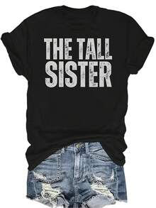 Camiseta de manga corta para mujer de talla grande, de estilo casual y transpirable, con cuello redondo, adecuada para adolescentes y adultos - Negro - Ver 1