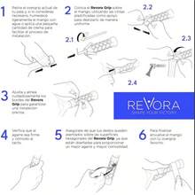 Revora - Grip Padel Ergonómico Silicón Diseño Hexagonal Agarre Control Precisión Antideslizante Reduce Vibración y Fatiga Soporte Codo de tenista Overgrip para Pala Paddle Pickleball Tenis Raqueta - Negro - Ver 7