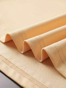 Popular  Men's Short Sleeve Shirts Never Give Up Letter Pattern Print Casual Summer Tops, Men's Fashion Casual Round Neck Short Sleeve, Suitable For Daily Wear And Various Occasions. Roomy And Comfortable - 杏色2 - 查看 3