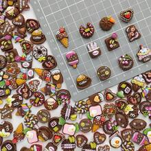 10/20/30 hạt nhựa trang trí hình bánh quy, bánh ngọt, kem, đồ thủ công DIY - Phụ kiện trang trí bánh quy thu nhỏ đa dạng cho phụ kiện tóc, móc khóa, ốp điện thoại, trang trí cốc & giày, làm sổ lưu niệm, làm đồ trang sức - Bộ sưu tập bánh tráng miệng dễ thương - Xem 2