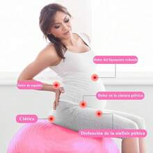 2pcs Pelota Pilates Incluye Pelota Yoga Grande de 65cm y Pilates Mini Ball de 25cm,Pelota para Embarazadas Antideslizante y Antichoque,Pelotas para Ejercicio chica Antipinchazos para Deportes,Fitness - rosa - Ver 10