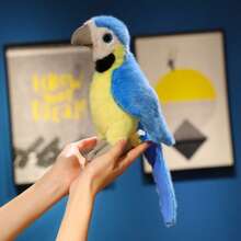 1pc Cute Realistic Parrot Plush Stuffed Animal Doll, Soft Plush Parrot Doll, Backpack Hanging Decor, Keychain, Children's Doll, Birthday/Christmas Gift - Multicolor - View 11