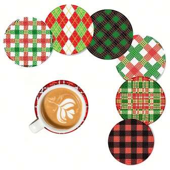 8pcs/Set DIY Diamond Painting Coasters, Fully Covered With Shiny Rhinestones, Living Room Bedroom Decor, Christmas Gift, 70 Sets/560pcs