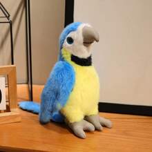 1pc Cute Realistic Parrot Plush Stuffed Animal Doll, Soft Plush Parrot Doll, Backpack Hanging Decor, Keychain, Children's Doll, Birthday/Christmas Gift - Multicolor - View 14