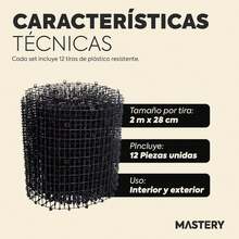 Tapete para Gatos Que disuade la excavación - Tiras de Red Gatos y Dispositivos repelentes de Mascotas para Interiores y Exteriores, tamaño Personalizable de 2 x 28 (12 pz Unidas) - 1 - Ver 6