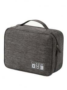 Bolsa organizadora de cables de viaje con cremallera, bolsillo para correa de reloj para mujer y hombre, estuche organizador de viaje grande para electrónicos, para auriculares, power bank, accesorios electrónicos, viajes, vuelos, negocios, hogar, campamento, playa, vuelta al cole, accesorios esenciales - Multicolor - Ver 16