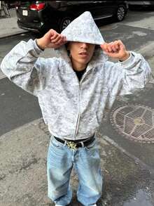 Teen Boys' Camouflage Color Block Hoodie Jacket, Latest Popular Pattern Short Long Sleeve Hooded Casual Pullover, Fashion Versatile Simple Style Essential Outerwear