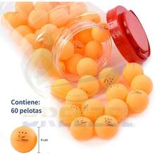 BREEZEE MARKET Set De Pelotas de Pong, Tenis De Mesa, Tamaño Profesional 60 Piezas 5 Estrellas 40 mm, Alto Rendimiento Y Tecnología en Rebote Óptimo, Calidad y Durabilidad - Naranja - Ver 10