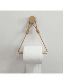 1/2 Stück dekorative hängende Toilettenpapier-Handtuchhalter - platzsparender Badezimmer-Papierrollenspender mit einfachem Rollenwechsel - stilvolle Badezimmeraccessoires für moderne Häuser, Haushaltswaren, Tisch, Heimdekoration, Heimorganisation und Aufbewahrung - Braun - Übersicht 6