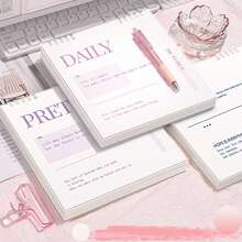 1pc Random Minimalist Square Loose-Leaf Notebook, Detachable Notepad, High-Quality Lined/Grid Notebook, Suitable For Student Rewards, Office Records, Gifts For Friends