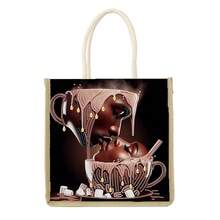 5D DIY Diamond Painting Kit - Handbag, Kissing/Funny Grandma/Cleopatra And Owl/Princess And Unicorn, Special Shaped Canvas Tote Bag For Art Craft, Shopping And Storage, Gift, Travel, Ideal For Women, Friends And Family, Suitable For Birthday, Wedding, Thanksgiving, Christmas, New Year And Party - Multicolor - View 3