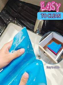 1pc/2pcs Silicone Mat For Resin Molds, 15.7" X 11.7" Playdough Mat, Silicone Sheet For Crafts Jewelry Resin Molds Mat, Nonstick Silicone Craft Mats For UV Resin, Paint, Clay - Multicolor - View 5