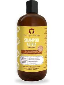 PETTING IS CARING - ALIVIA Shampoo para Perro Shampoo Natural Champú - Aloe Vera Fragancia de Lavanda 97% Ingredientes Origen Natural Mascotas Perros Gato - Nutrición - 480 ml - Ver 8