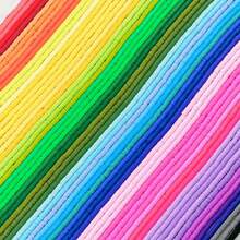 60 Strands 24000pcs 6mm Flat Round Polymer Clay Heishi Beads, Vibrant Colors, DIY Handmade Bracelet Necklace Jewelry Making Craft Supplies, Soft Clay Material, Art & Craft Beading Supplies