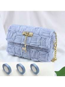 6Pcs Auxiliary Weaving Plastic Mesh Set DIY Weaving Material Helper Making Bag Accessories Net Cover For Handbag Bag Handmade,Tote Bag Making Material Bag, Best Holiday Gifts, Handicrafts Christmas Stocking Fillers,Gifts,Funny Gifts,Ramadan,Personalised Gift,