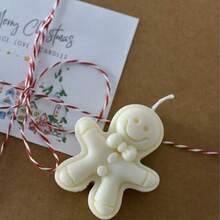 Christmas Reindeer, Gingerbread Man And Santa Claus - Shaped Scented Candles, Festive Atmosphere Decorations, Creative Gifts Home Decor Christmas Decorations Room Decor, Christmas Gifts