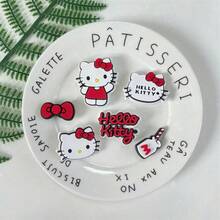 Sanrio 8 piezas Flor de agujero de dibujos animados de Sanrio Cinnamoroll, decoración desmontable versátil para sandalias/pantuflas, accesorios para zapatos, decoraciones, decoración de bolsos, regalo de fiesta de cumpleaños/vacaciones, accesorios de Halloween, accesorios lindos para botas, accesorios para zapatos de novia de tacón para la boda