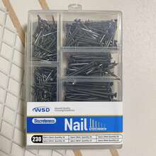 6-in-1 sortierter Rundkopfnagel-Set (16mm, 20mm, 25mm, 30mm, 40mm), Zimmermanns-Nägel für Holzbearbeitung, Heimwerken, Bau, Verpackungsbox