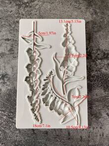 1 Pc Relief Bird /Spring Flower Pattern Silicone Mold Resin Mold DIY - Light Grey - View 3