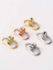 1 Pair Of European And American Fashionable And Simple Copper Pig Nose Ear Studs, Ear Blockage Auxiliary Device, Anti-Sagging DIY Accessory, Ladies' Ear Blockage, Festival Gift, Daily Use