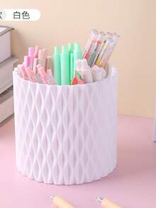 1pc-360 Rotating Student Desktop Pencil Holder Storage Case