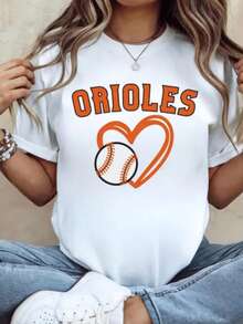 Baltimore Orioles Baseball Shirt, Retro Orioles Tee, Oversized Maryland Baseball Shirt, Classic Gift Baltimore Sports TShirt, Game Day Shirt - 白色 - 查看 1