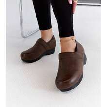 Brown Platform Derby Shoes Oxfords Shoes - Brown - View 1