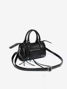 Nouveau sac de moto Y2K à rivets, sac à main rétro haut de gamme à l'ancienne mode française, sac bandoulière croisé