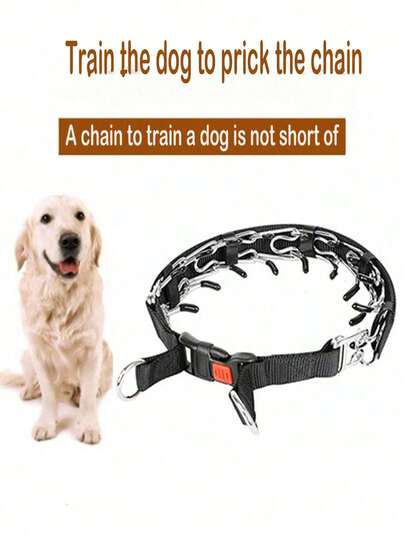 1 peça coleira de treinamento para cães removível preta para áreas externas, suprimentos para animais de estimação, coleira para cães