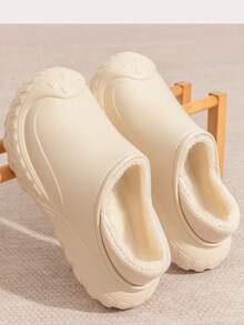 Zapatos casuales impermeables y con forro térmico para uso unisex, anti-suciedad, con suela antideslizante y cálida para interior/exterior, para otoño/invierno