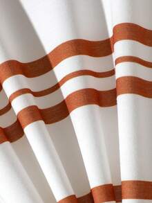 2 件套男童休闲条纹长袖运动衫和牛仔长裤套装，春秋季 - 黑與白 - 查看 7