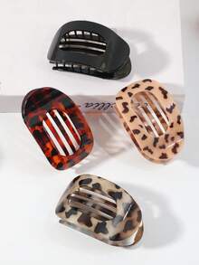 4 件/3 件/2 件/1 件女士扁平发夹，适合中等厚度头发，龟头扁平发夹，中等厚度头发，鸭嘴发夹，中号发夹，牢固抓握秋冬发夹爪夹发饰，适合女士度假装扮