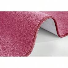 Home Nasty Läufer – Flauschiger Kurzflor Teppich Einfarbig Unifarben für Esszimmer, Wohnzimmer, Kinderzimmer, Flur, Schlafzimmer, Küche – Uni Blau, 80x150cm-David - Rosa - Übersicht 6