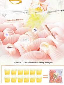 30/50 5-In-1 Laundry Detergent Capsules, Concentrated Laundry Liquid, Softens Fabrics, Long-Lasting Fragrance, Powerful Stain Removal & Color Protection - Multicolor - View 3