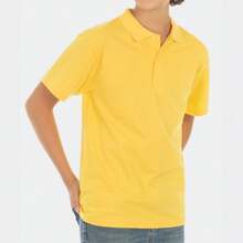Young Boys Polo Shirts - Yellow - View 3