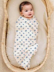 2pcs Soft Cotton Gauze Swaddle Blankets, Breathable Lightweight Suitable For Newborn & Infant Baby Boys Girls Cartoon Pattern - 彩色 - 查看 2