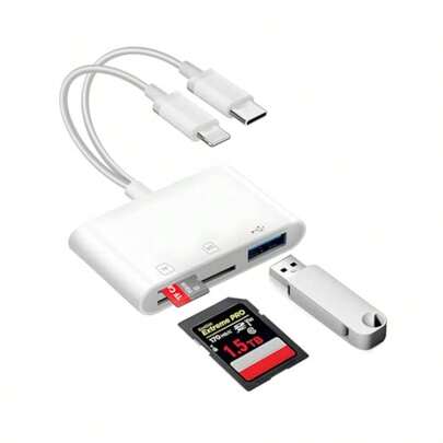 SD Card Read For IPhone USB C Micro SD Card Adapter HighSpeed Memory Card Reader For Digital Camera And TF Card Trail Camera Viewer Compatible With IPhone 16  Laptop PC Android Devices Ideal For Photo And Video Transfer In Outdoor And Professional Scenarios