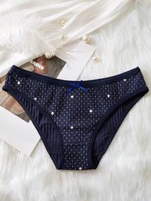 5件装女士内裤，可爱甜美女士内衣，女士纯棉三角裤，性感浪漫系列，罗纹针织三角裤，蕾丝边女士性感内衣，蝴蝶结透气三角裤，成人学生可爱内衣睡衣套装，碎花女士三角裤，舒适透气三角裤，低腰蝴蝶结三角裤，印花波点碎花三角裤，女士日常三角裤，春季基础款简约三角裤，母亲节礼物时尚内裤 - 彩色 - 查看 7